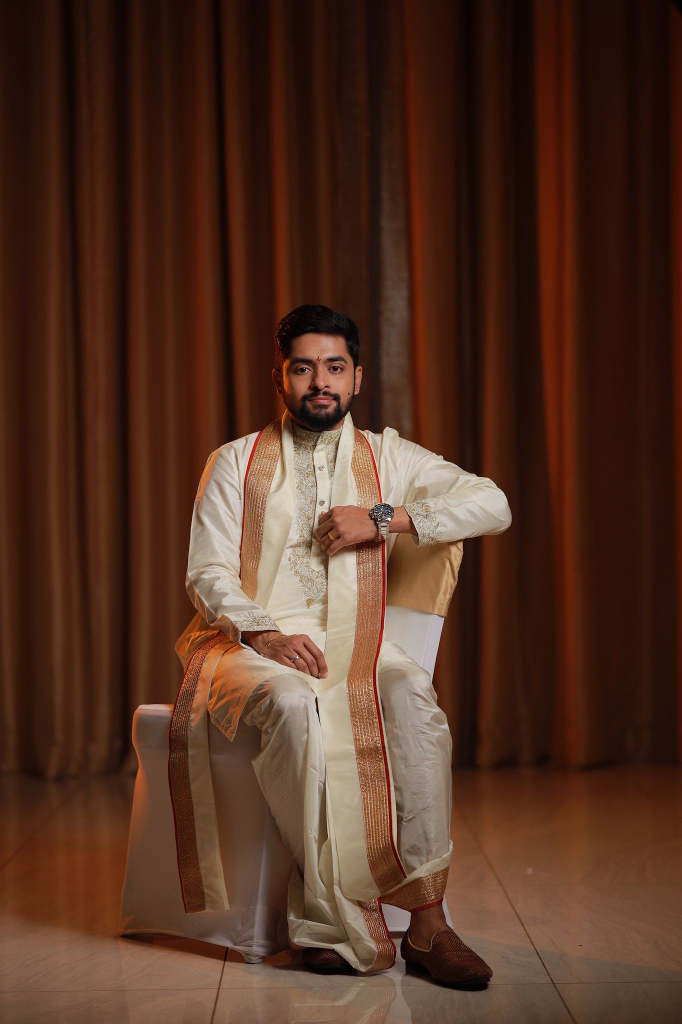 Pure Pattu Pancha with dhoti